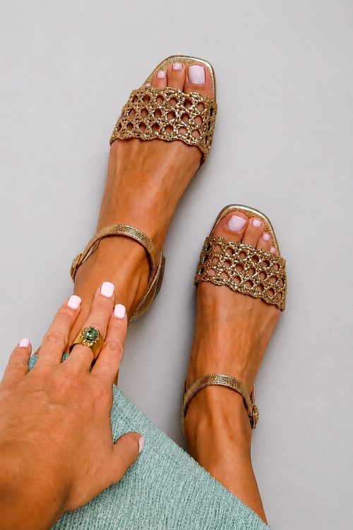 Aurora™ | Sandalias Doradas Encanto de Verano