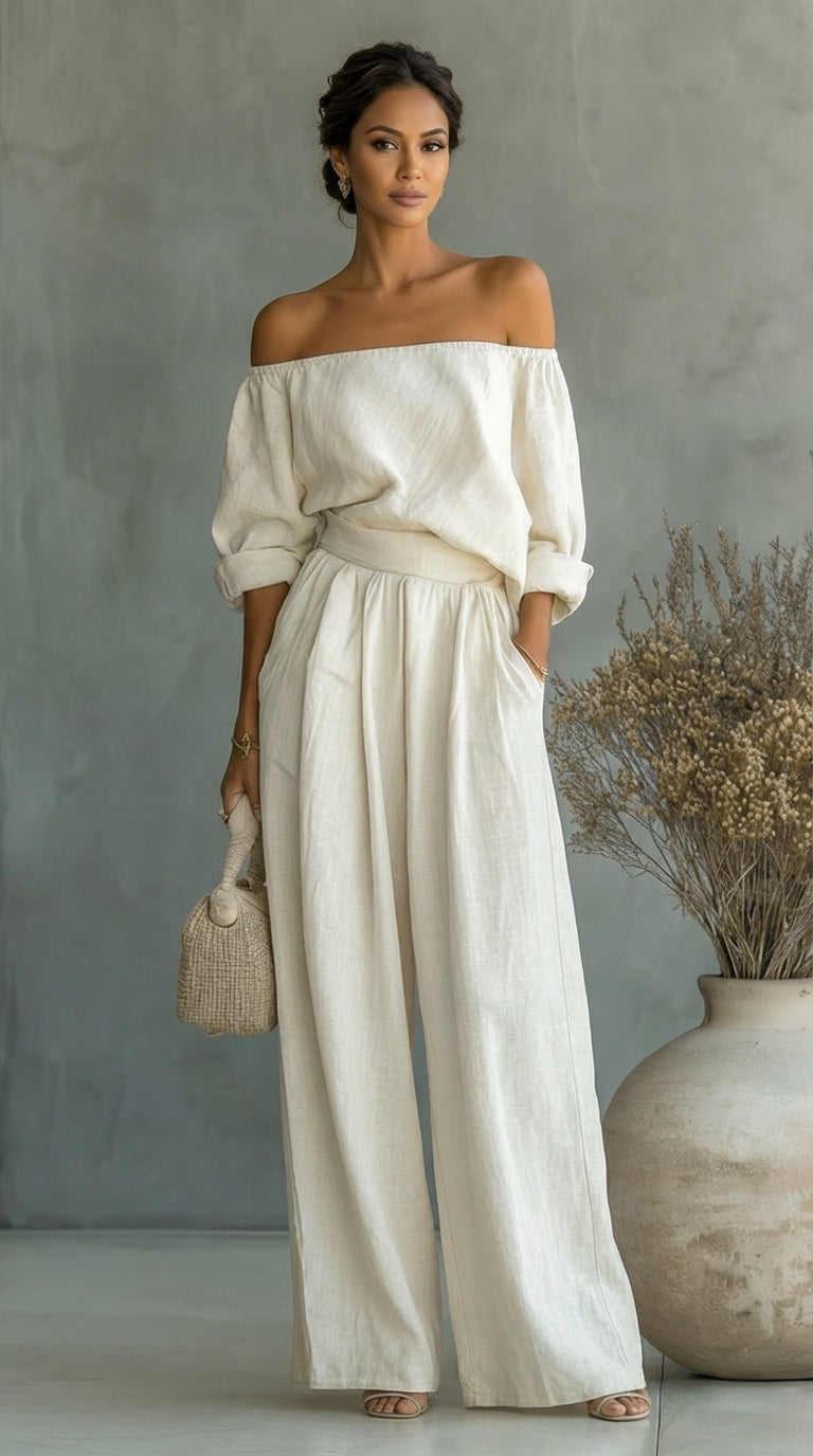 Arabella | Conjunto Efecto Lino para Mujer — Fresco y Elegante