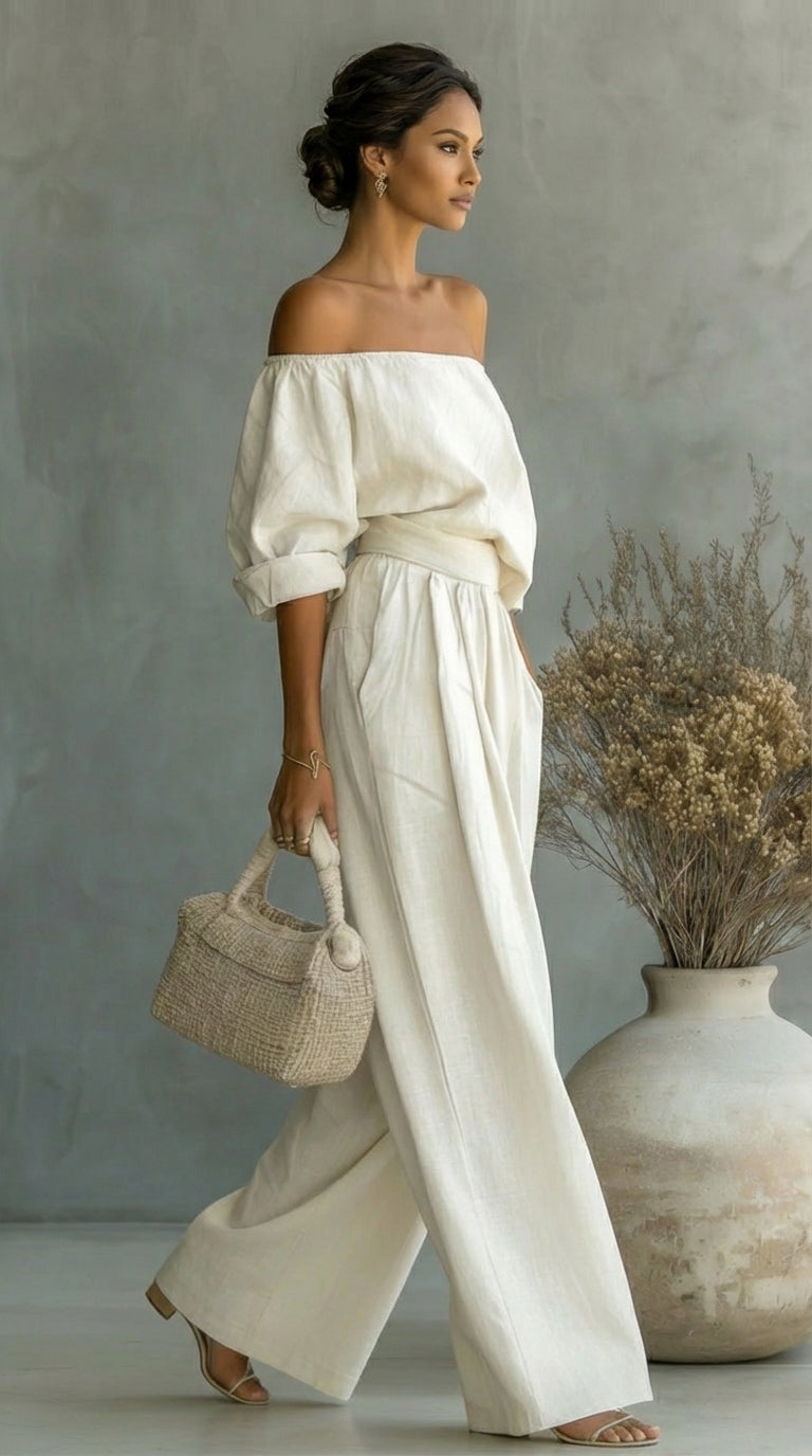 Arabella | Conjunto Efecto Lino para Mujer — Fresco y Elegante