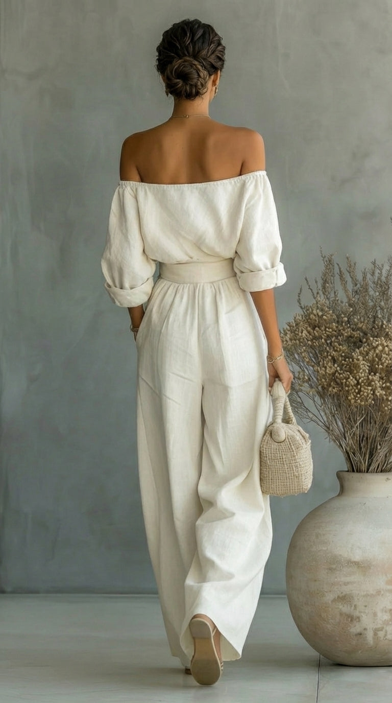 Arabella | Conjunto Efecto Lino para Mujer — Fresco y Elegante