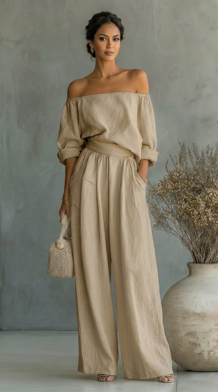 Arabella | Conjunto Efecto Lino para Mujer — Fresco y Elegante