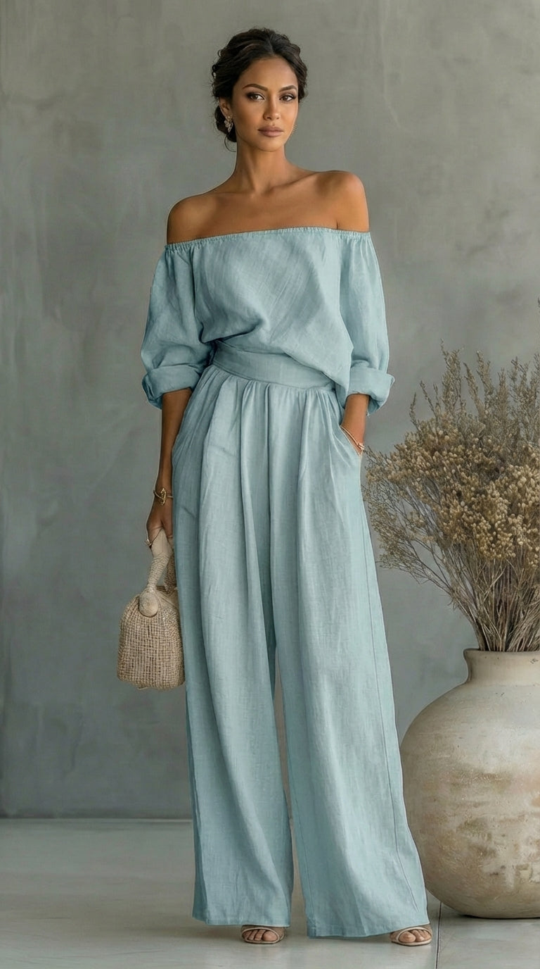 Arabella | Conjunto Efecto Lino para Mujer — Fresco y Elegante