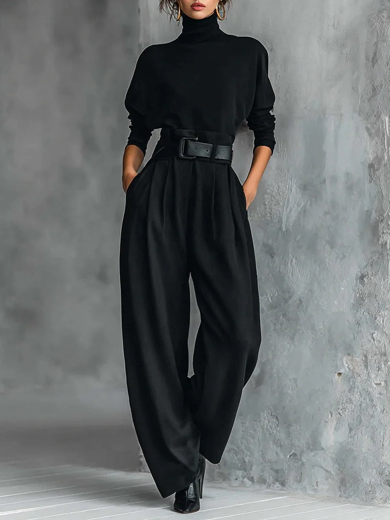 Elara Bilbao | Conjunto Cuello Alto y Pantalón Recto Cyrielle