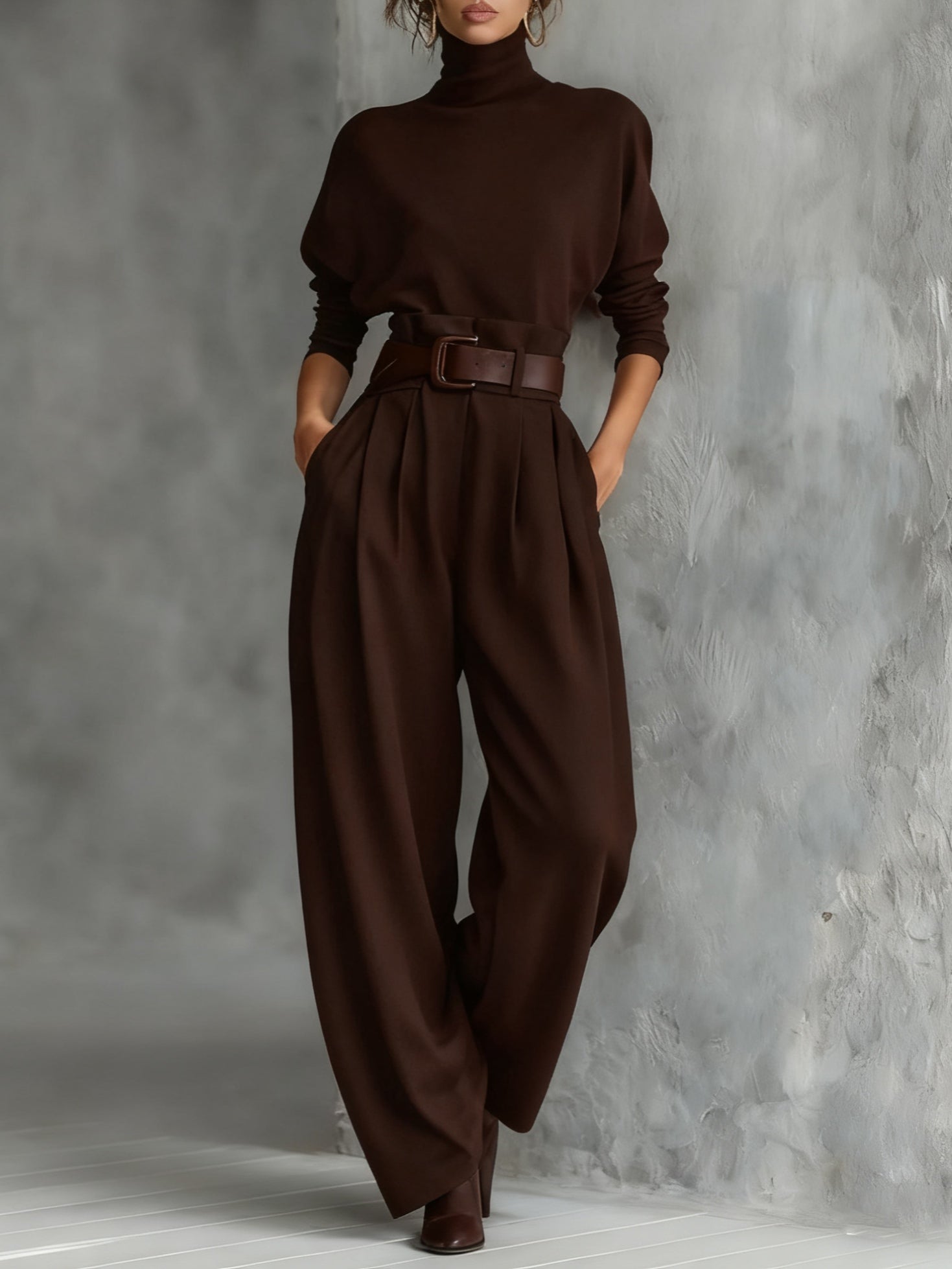 Elara Bilbao | Conjunto Cuello Alto y Pantalón Recto Cyrielle