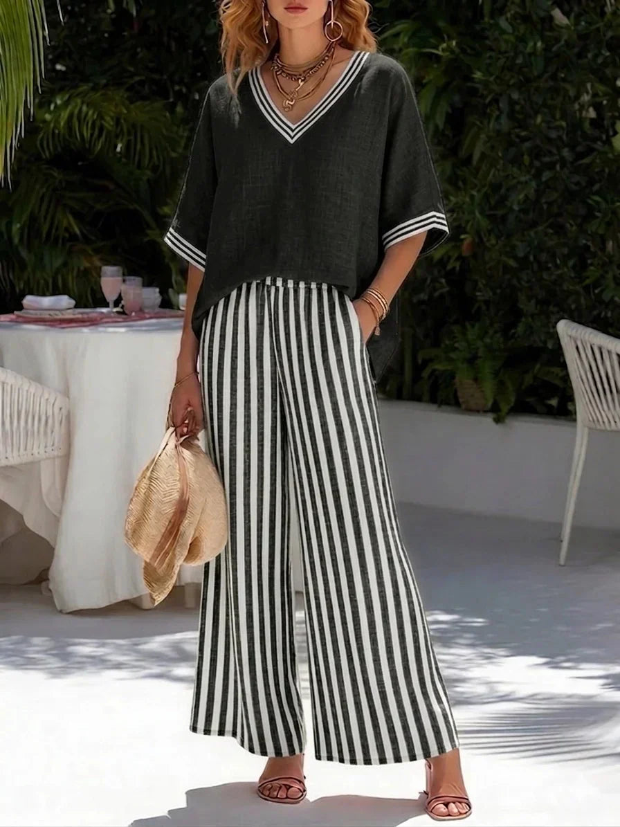Elara Bilbao | Conjunto Rayas Casual Sienna