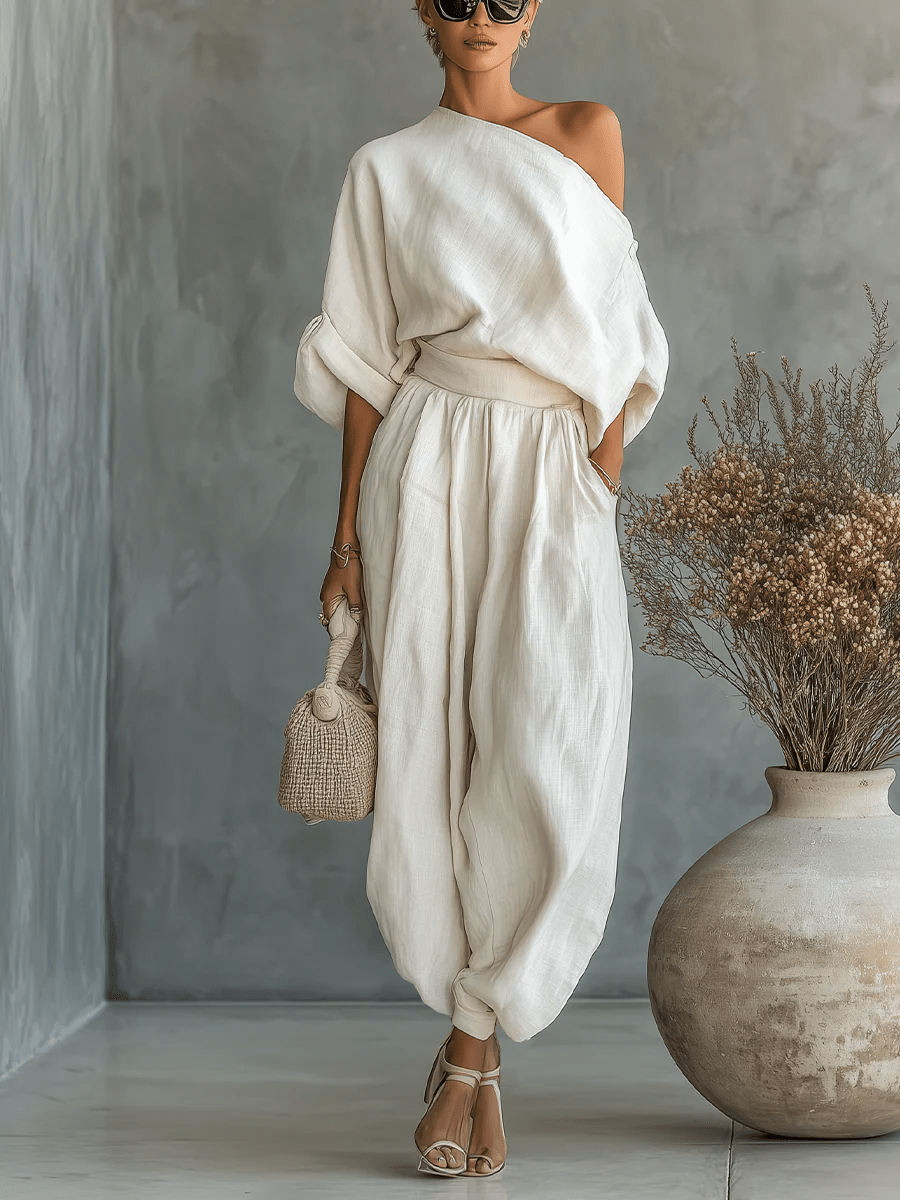 Mila™ | Conjunto de 2 Piezas con Hombros Descubiertos para Mujer
