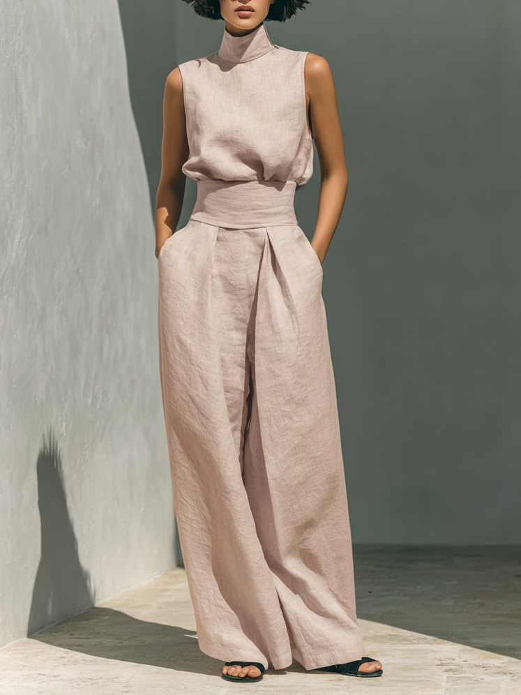 Elara Bilbao | Conjunto Amplio en Lino Elegante Ariana