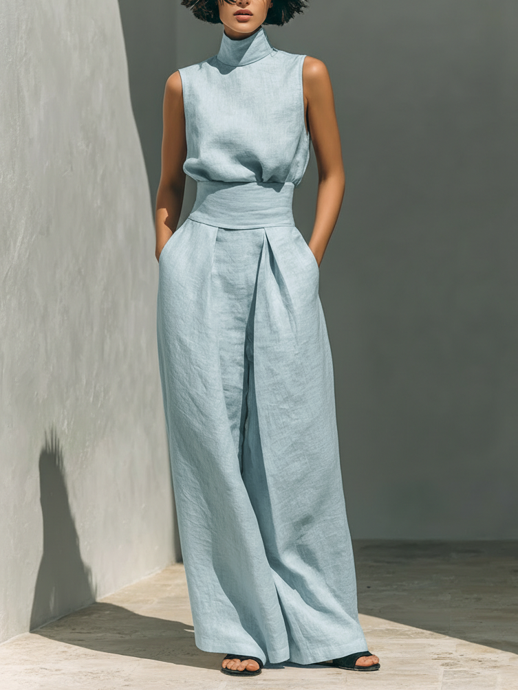 Elara Bilbao | Conjunto Amplio en Lino Elegante Ariana