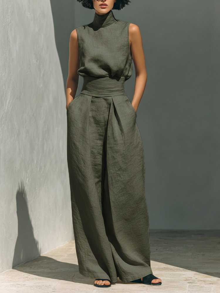 Elara Bilbao | Conjunto Amplio en Lino Elegante Ariana
