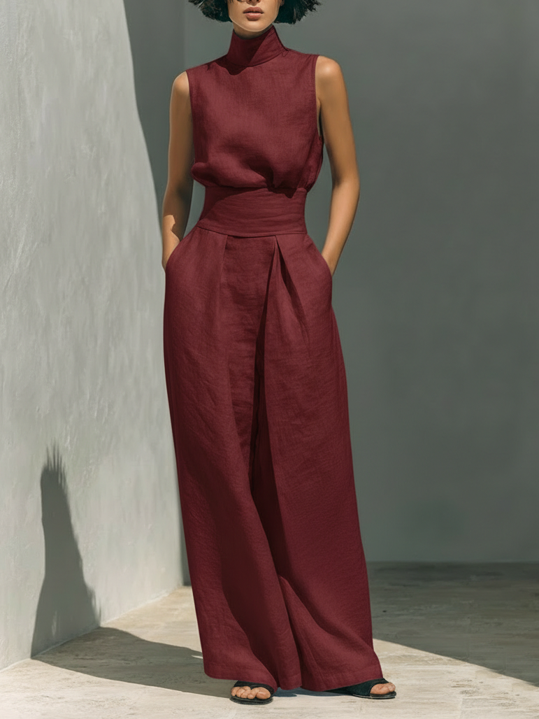 Elara Bilbao | Conjunto Amplio en Lino Elegante Ariana